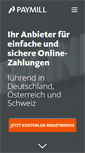 Mobile Screenshot of paymill.com